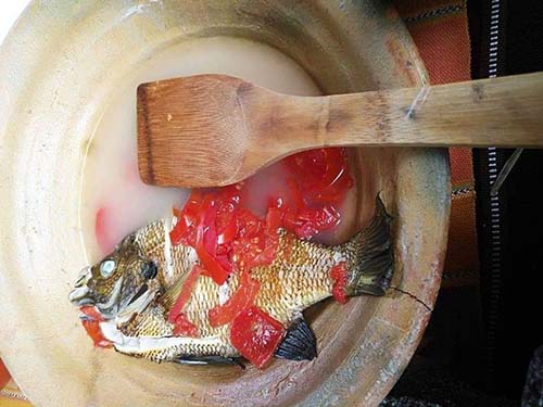 Fish in lemon gastronomy of San Juan La Laguna